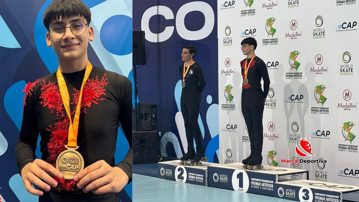 Es de San Pedro y ganó medalla de oro en los Panamericanos de patinaje artístico