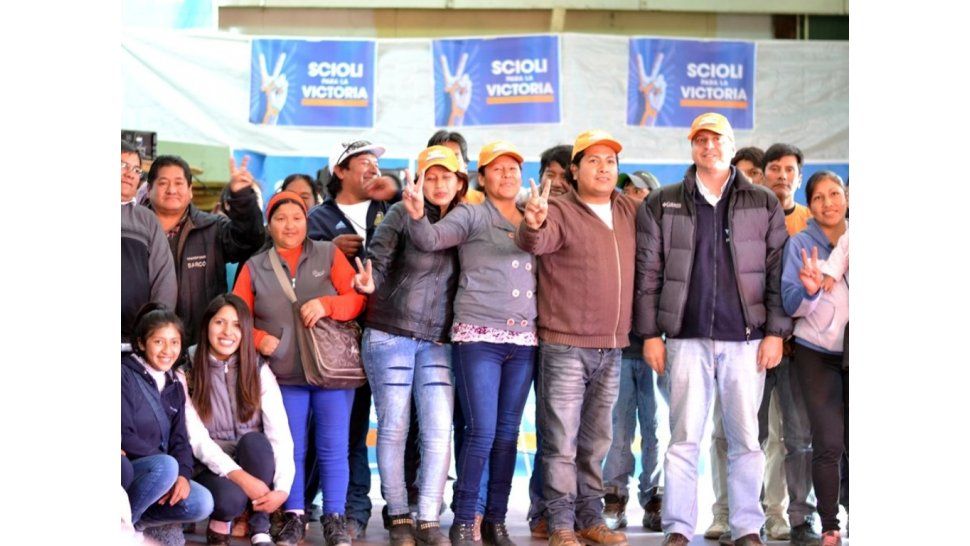 De campaña en la localidad puneña