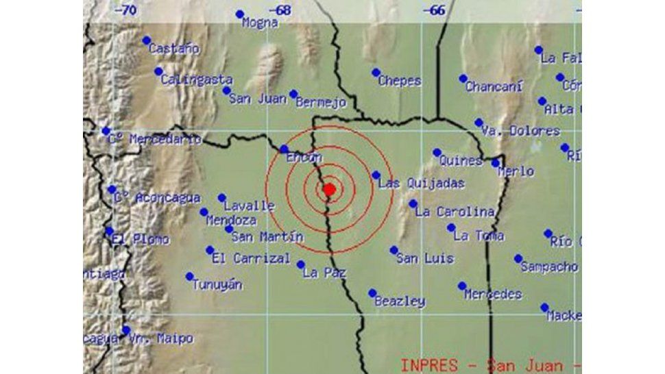 Fuerte sismo en San Juan