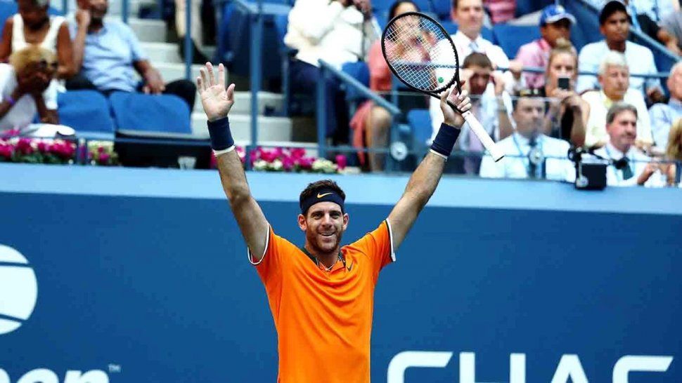 Juan Martín Del Potro venció a Isner y  es semifinalista del US Open