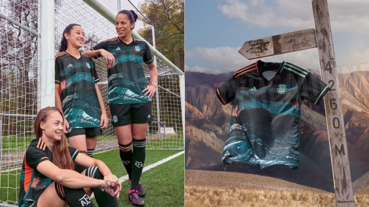 Camiseta de la Selección Argentina de fútbol femenino.