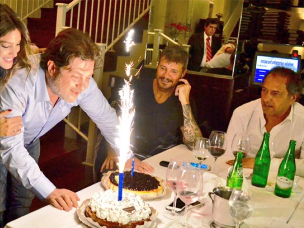 Tinelli y Scioli juntos