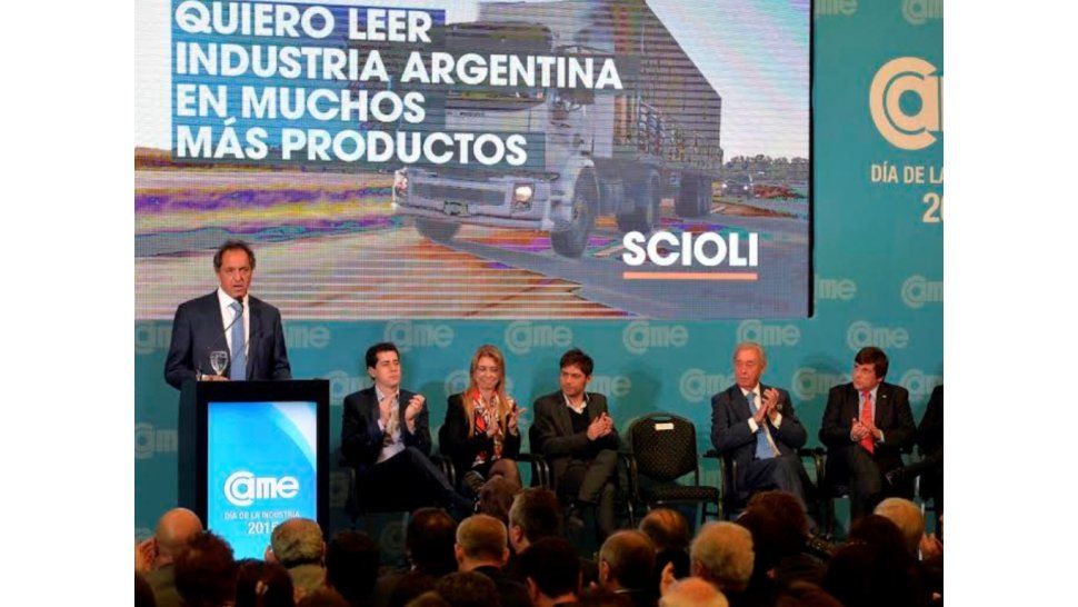 Scioli en el Día de la Industria