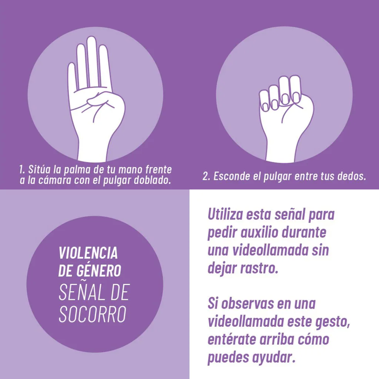 &nbsp;Se&ntilde;a para alertar sobre violencia de g&eacute;nero en TikTok que salv&oacute; a una adolescente