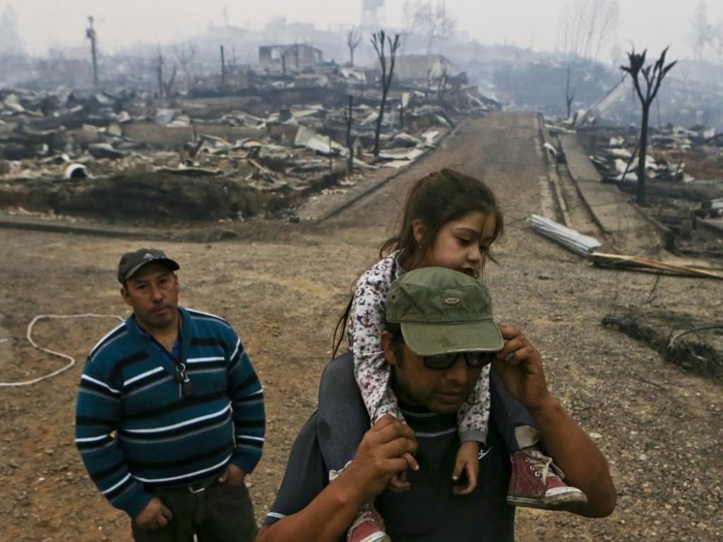 Incendio en Chile