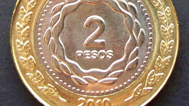 Moneda de $2. Moneda de $2.