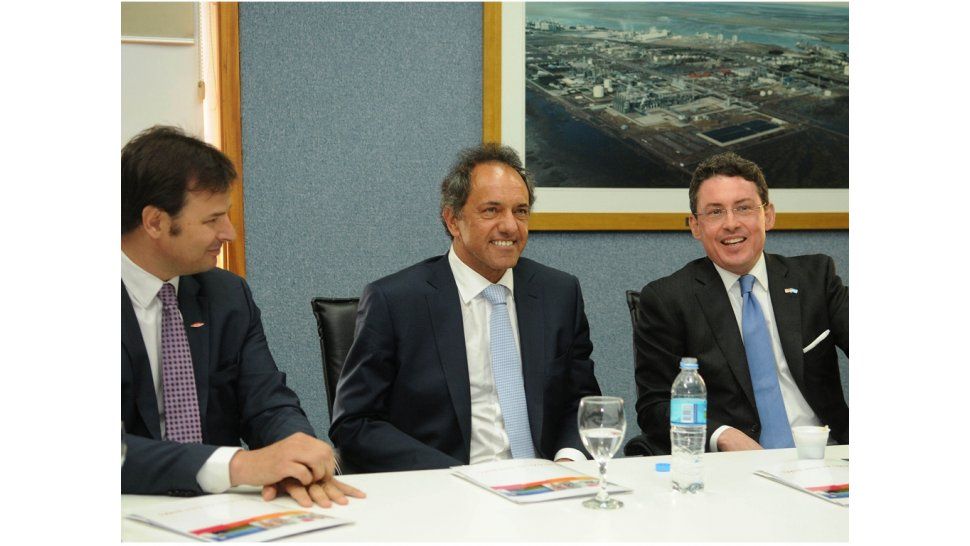 Scioli y los embajador de Estados Unidos