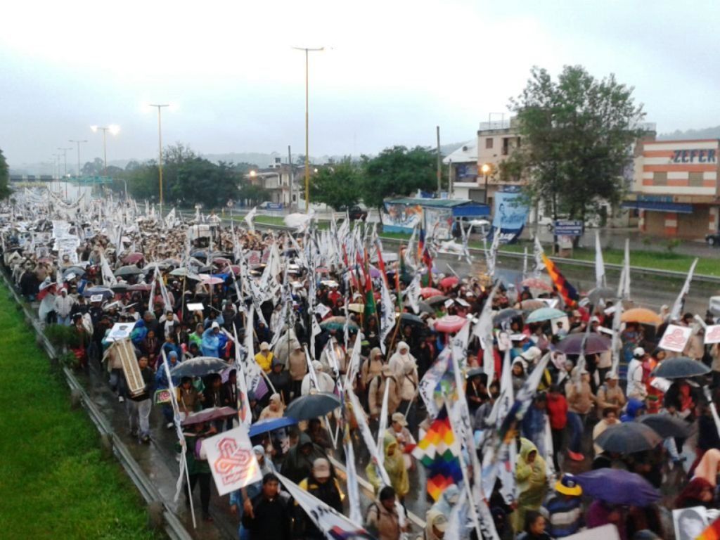 Marcha hacia la plaza