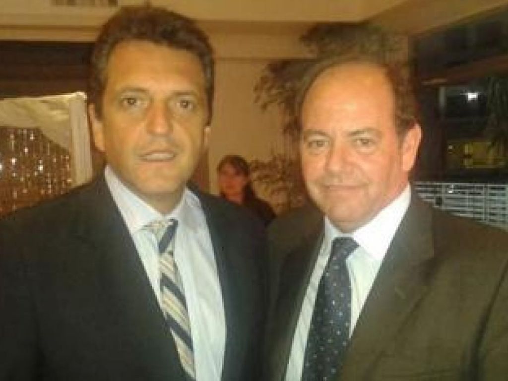 El diputado Alejandro Bahler con Massa