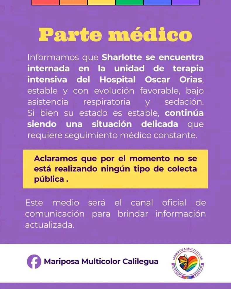 Comunicado de Mariposa Multicolor Calilegua.