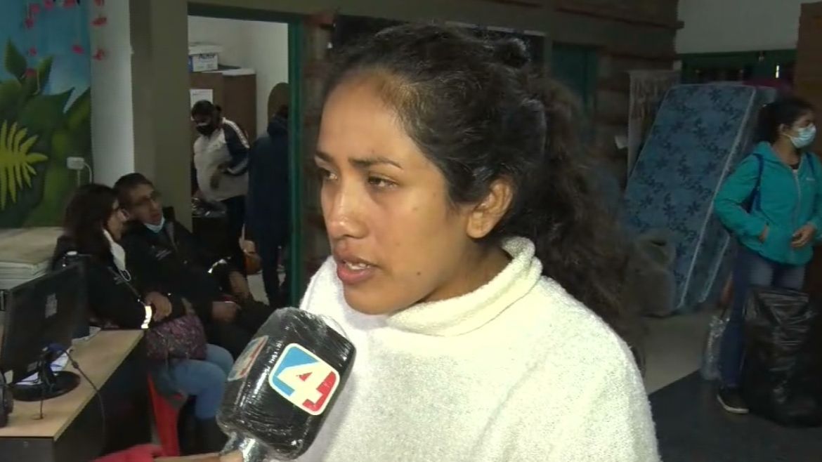 Gisela, evacuada del barrio Chijra