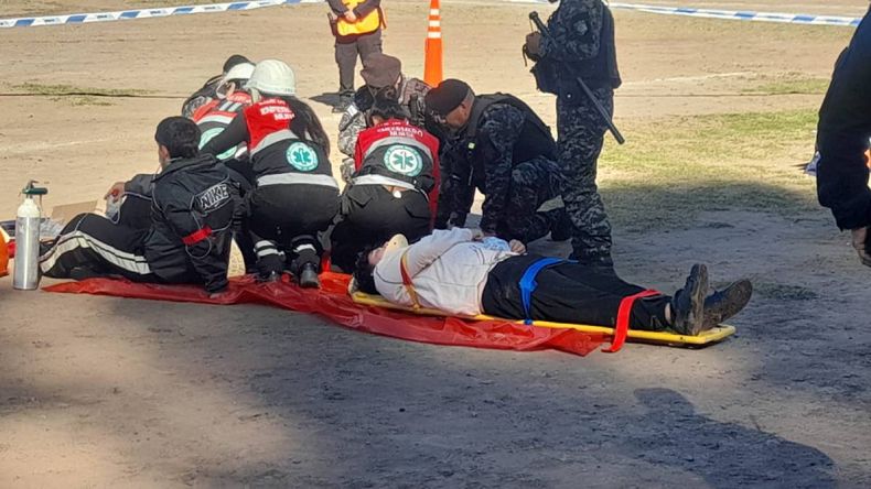 Ejercicio de emergencia en el Aeropuerto de Jujuy