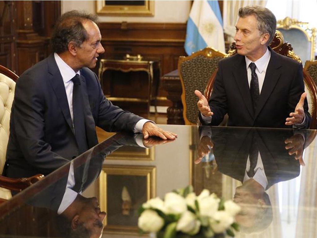 Encuentro Mauricio Macri-Daniel Scioli
