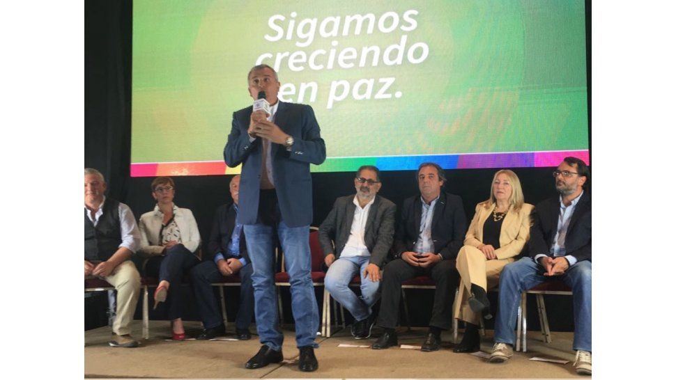 Gerardo Morales en el cierre de FJC