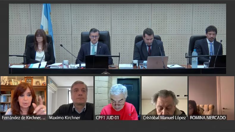 Comenzóel juicio contra Cristina Fernández de Kirchner y Máximo Kirchner