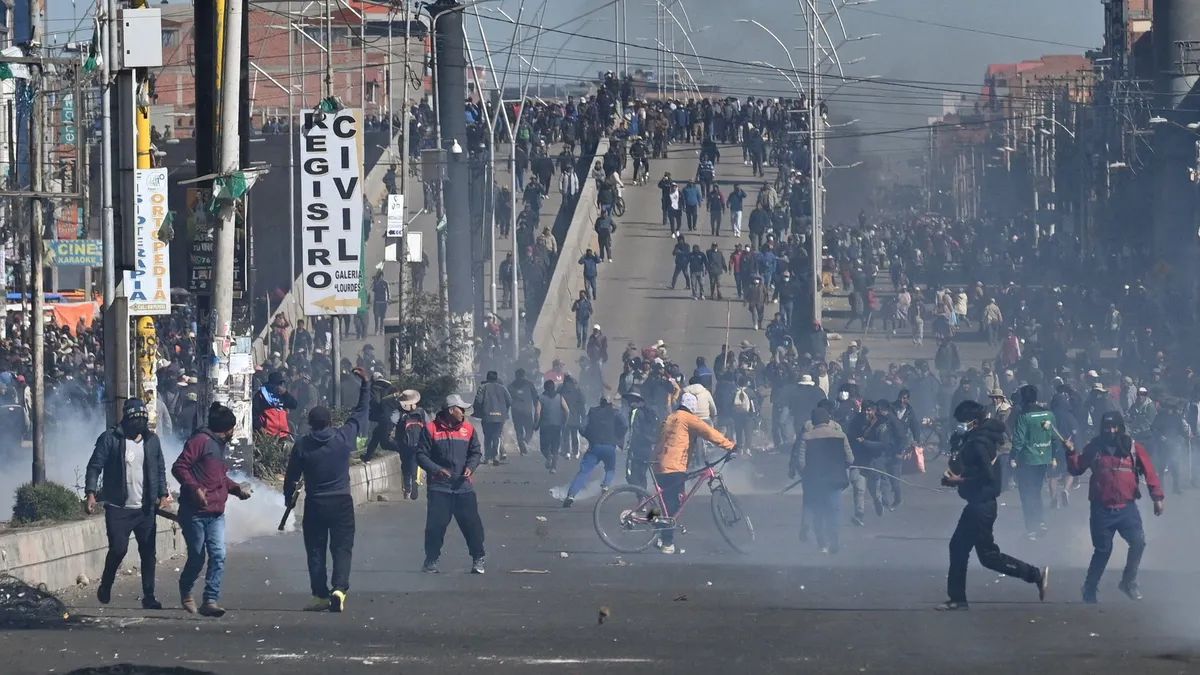 Crisis y protestas en Bolivia.