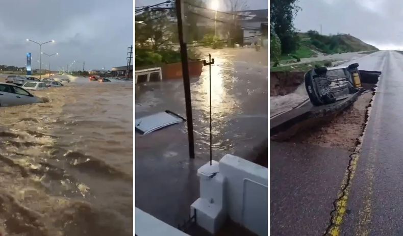 El centro de salud se inundó tras las fuertes lluvias que colapsaron la ciudad ubicada al sur de la provincia de Buenos Aires. El personal debió actuar de forma urgente
