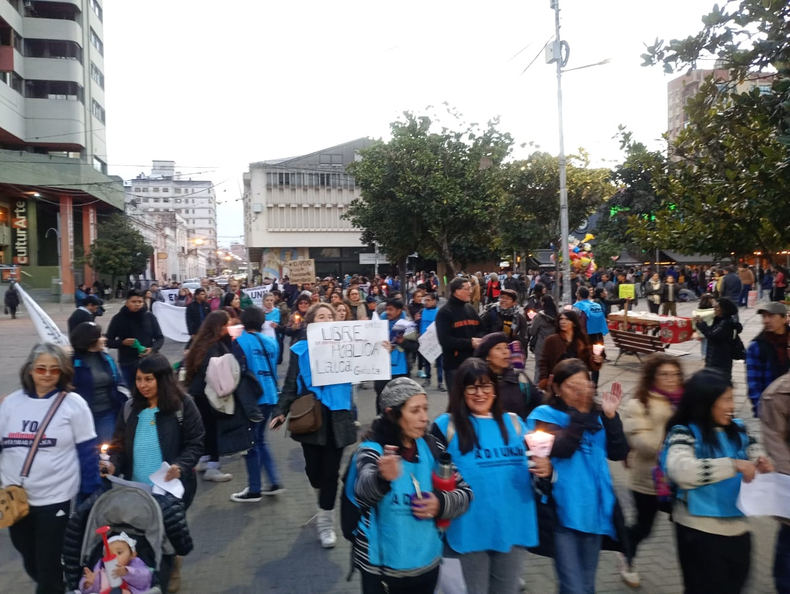 Reclamo universitario: marcha en Jujuy.