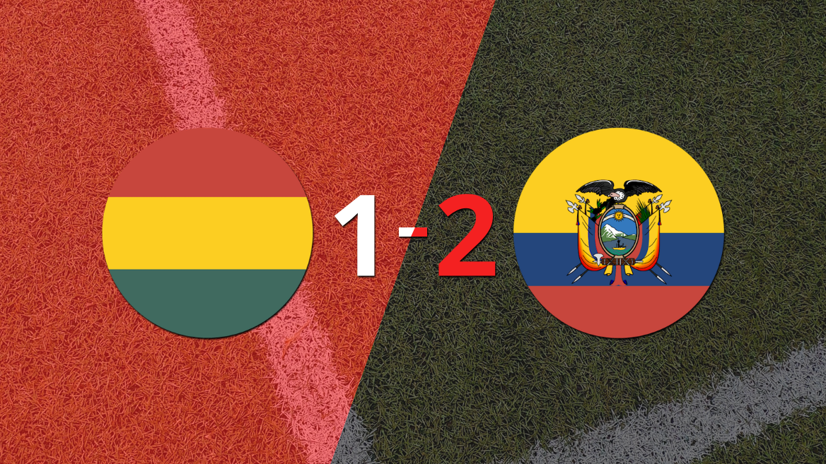 ecuador saco el triunfo 2-1 en su visita a bolivia