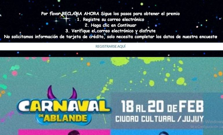 Información falsa no relacionada al Carnaval de Los Tekis.