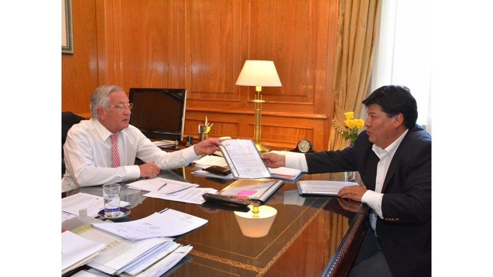 Fellner con el Intendente de Abra Pampa