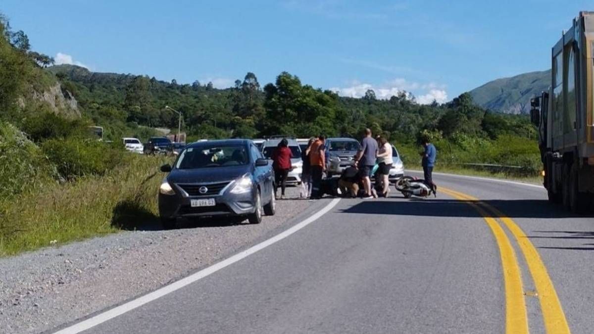 una mujer herida y daños materiales