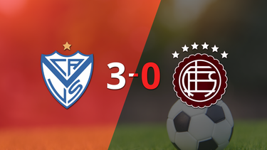 Goleada de Vélez 3 a 0 sobre Lanús