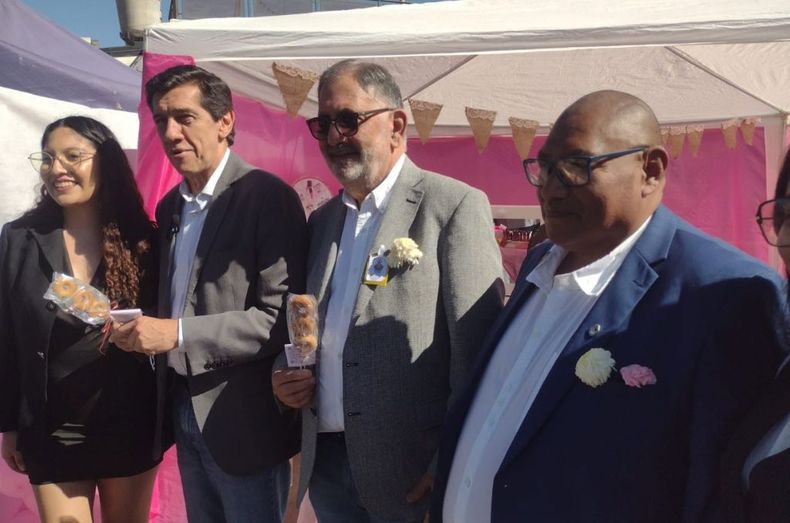 Carlos Sadir y Raúl Jorge en la inauguración de la Feria de Santa Ana 