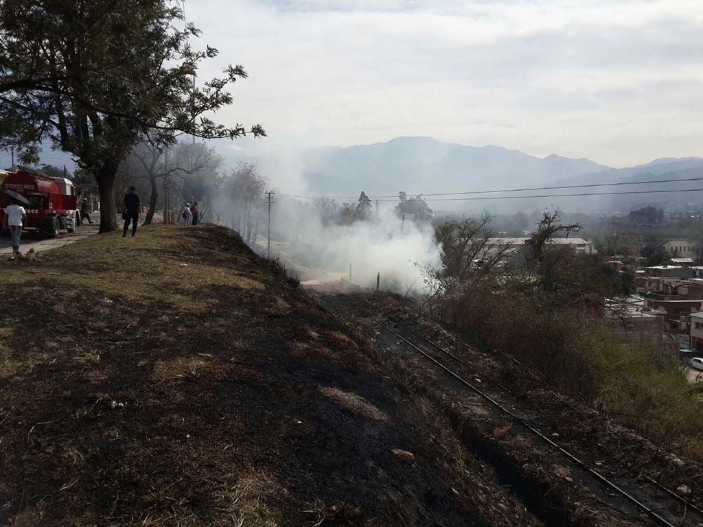 Incendio de pastizales en en Jujuy (Archivo)