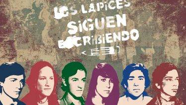 Mural que recuerda a los 6 estudiantes que siguen desaparecidos desde la Noche de los Lápices.