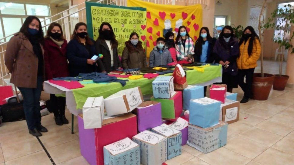 Una iniciativa solidaria en la que participaron alumnos, docentes y padres.