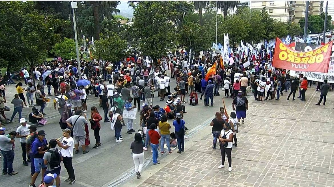Movilización piquetera en San Salvador