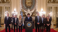 El presidente Javier Milei en su mensaje por cadena nacional por el fallo de Estados Unidos a favor por la expropiación de YPF. (Foto: Presidencia)