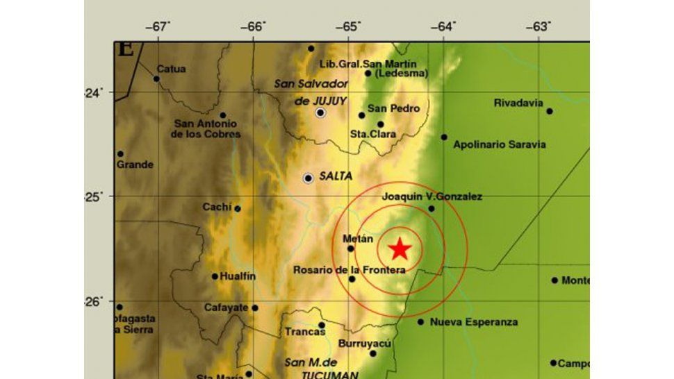 Sismo en Metán