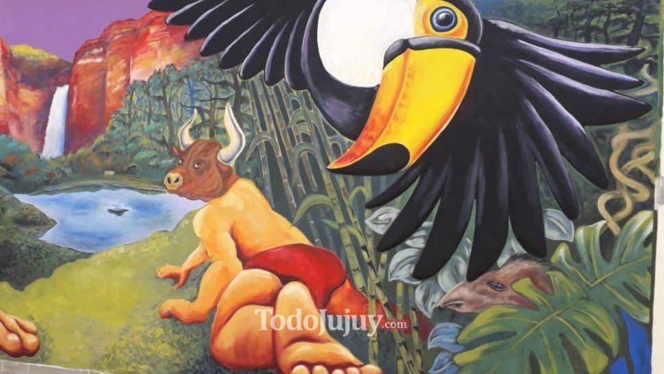 realizaron un mural a la pachamama