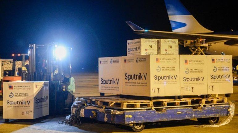 Arribó esta madrugada una partida de Sputnik V