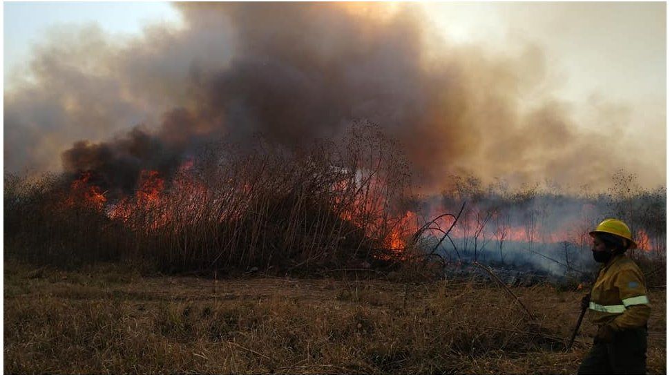 jujuy: controlaron el incendio de ruta 66