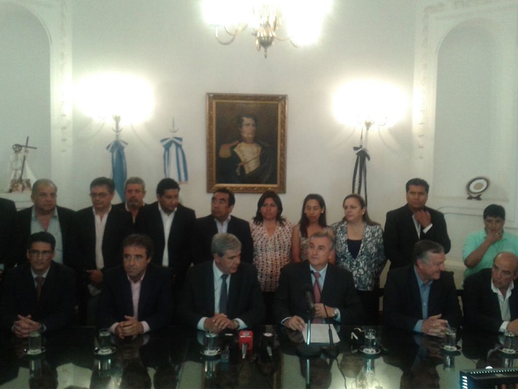 Gerardo Morales en conferencia de prensa