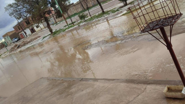 La Quiaca – Villazón: intensas lluvias y granizo con calles inundadas
