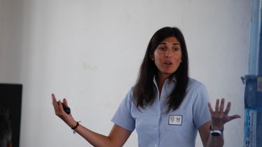 Irene Presenqui, árbitra de Hockey y psicóloga.&nbsp;