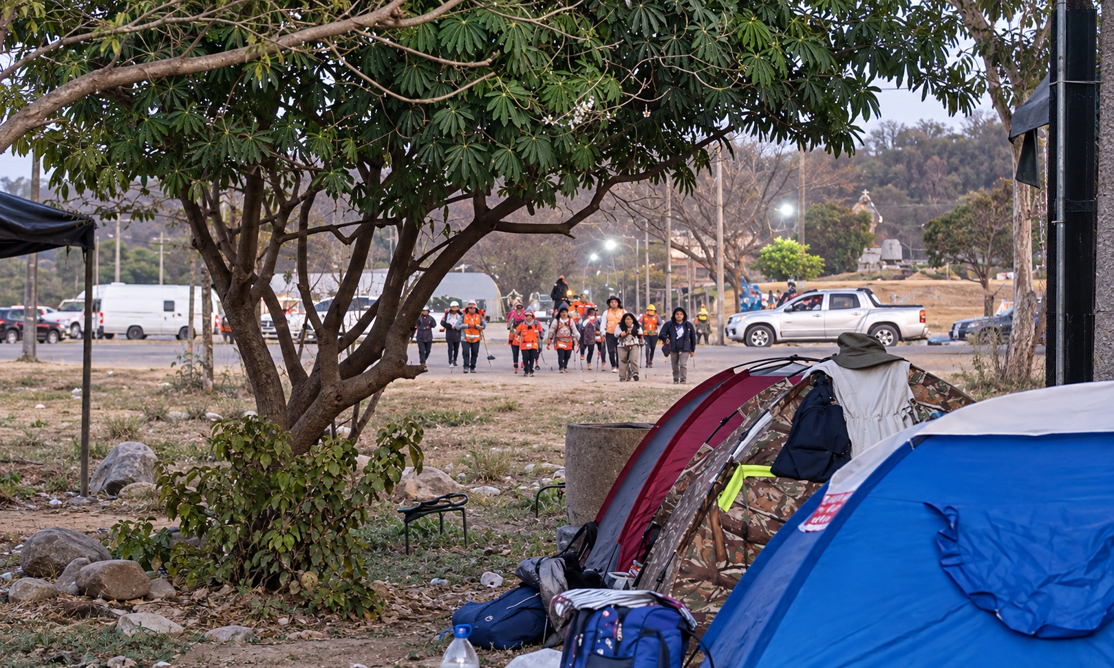 Peregrinos rumbo al Milagro en Salta descansan en San Pedro