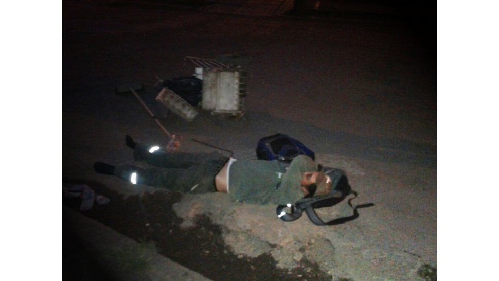 Golpearon salvajemente a un barrendero