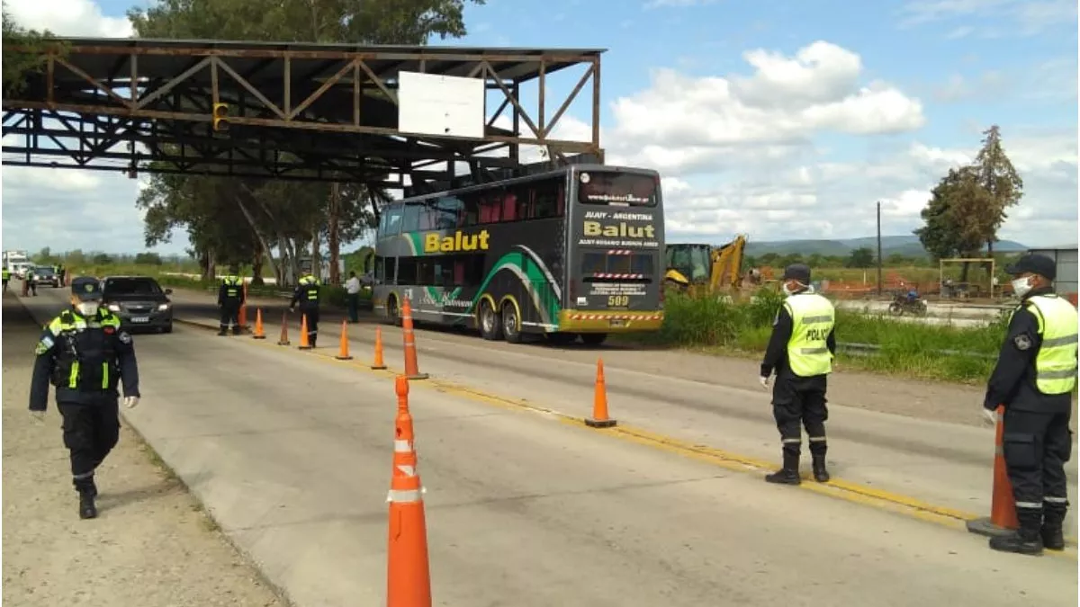 Control ubicado en el límite entre Jujuy y Salta.