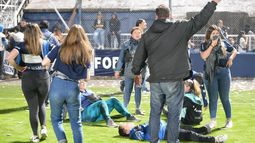 Una persona permanece internada tras los incidentes en el estadio de Gimnasia.