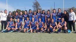 El seleccionado de hockey Sub-14 que participó del Torneo Regional en Catamarca.