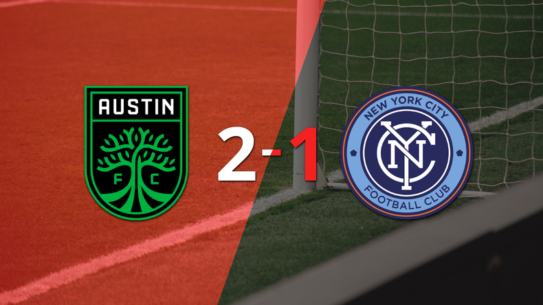 Austin FC remonta el partido con New York City FC y sella el triunfo 2 a 1