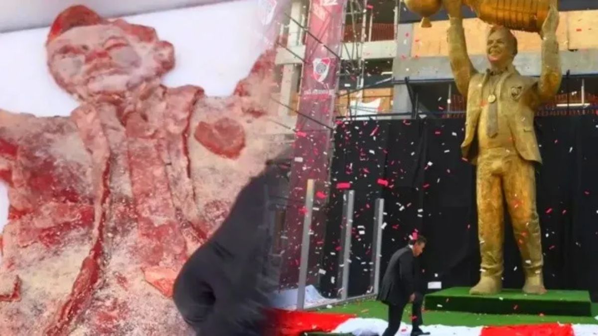 La milanesa con forma de Gallardo se viralizó en las redes sociales y fue furor.