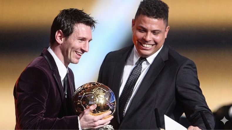 Lionel Messi y Ronaldo Nazario.