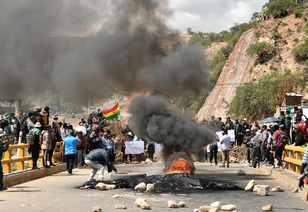 Bloqueos en Bolivia.