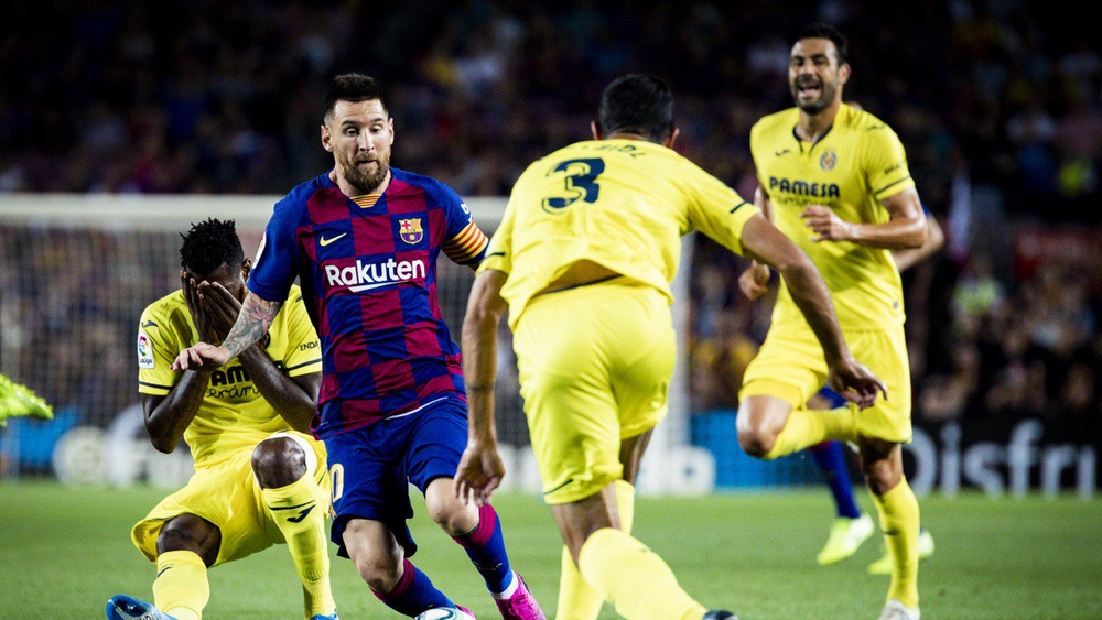 Lionel Messi aguantó solamente un tiempo ante Villarreal